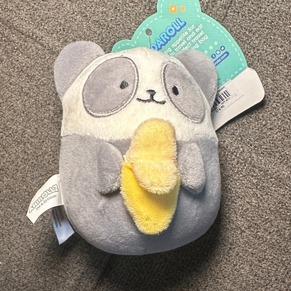 Squishmallow Panda Plush with Banana - Picture 1 of 3